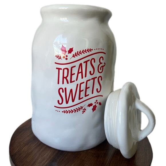 Vintage Cookie Jar Holiday Kitchen Canister Hallmark Christmas Cookies Kitchen - Picture 8 of 9